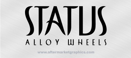 Status Wheels Decals - Pair (2 pieces)